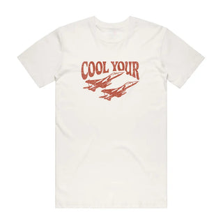 Cool Your Jets - Funny T-Shirt - Natural Backyard Tees