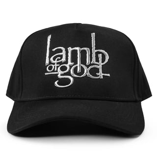 Lamb of god - Silver Logo - Black Baseball Cap