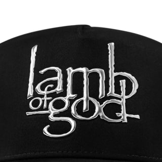 Lamb of god - Silver Logo - Black Baseball Cap