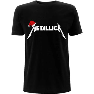 Metallica - Santa Hat - Black T-Shirt