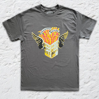 Crowded House - Flaming House T-Shirt Crowded House
