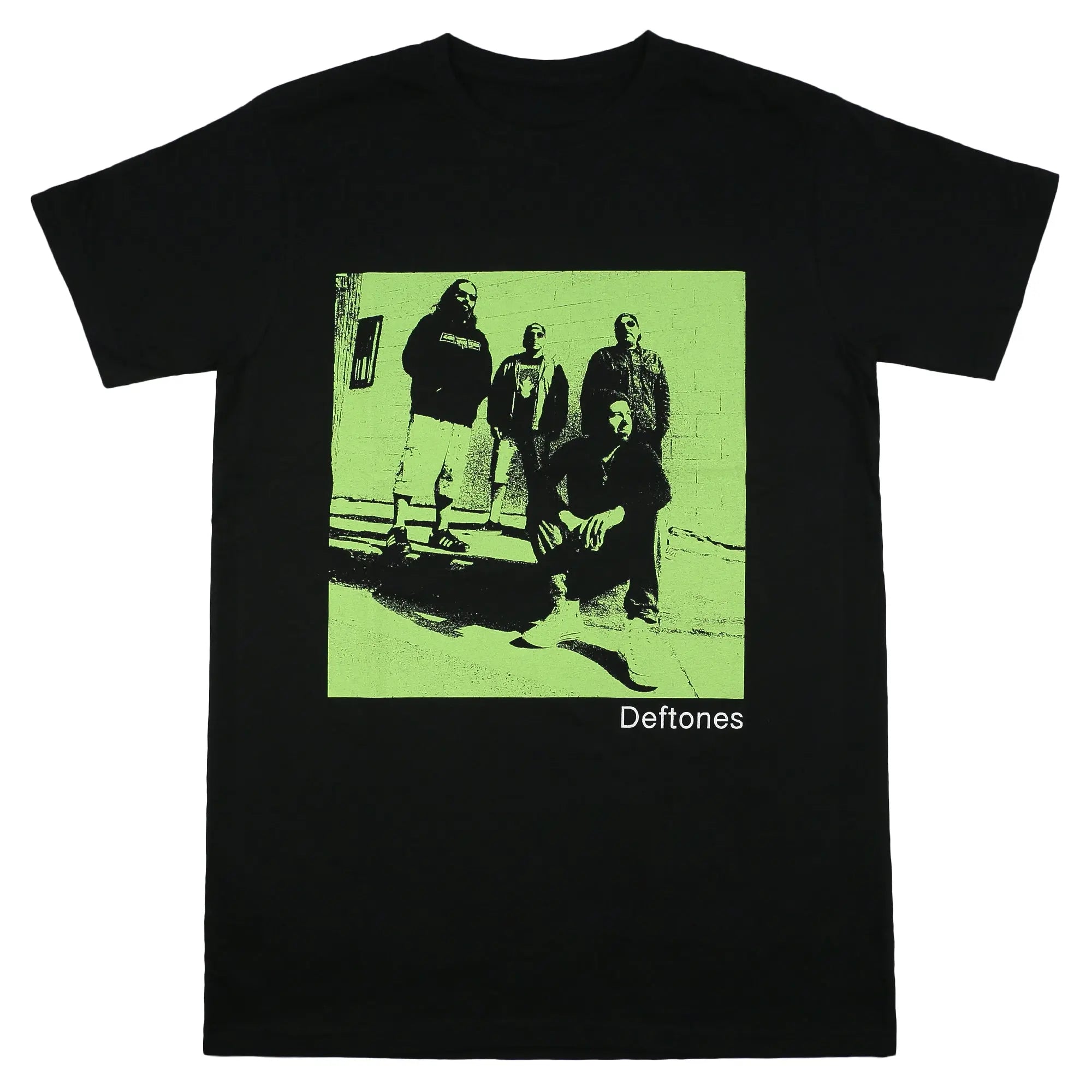 Official Deftones - Green Photo - Black T-Shirt | Twisted NZ