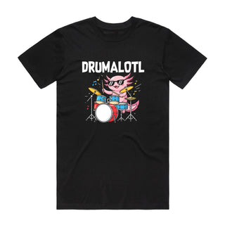 Drumalotl - Music T-Shirt - Black Backyard Tees