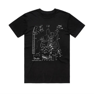 Fender - Stratocaster Diagram T-Shirt Fender