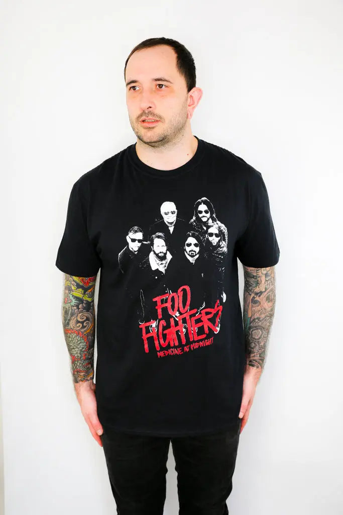 Official Foo Fighters - Medicine at Midnight Photo - Black T-Shirt