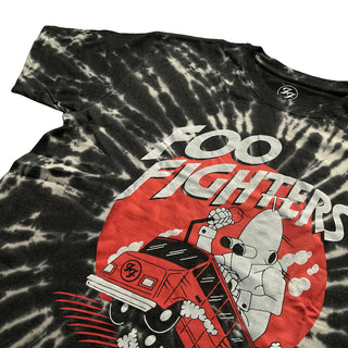Foo Fighters - Speeding Bus - Tie Dye Black T-Shirt Foo Fighters