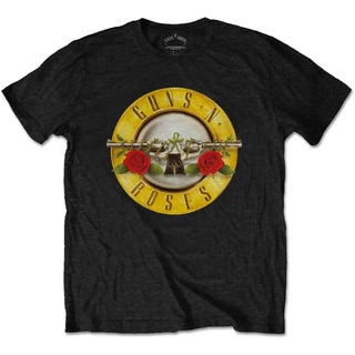 GNR - Classic Bullet Logo - Black T-Shirt Guns N' Roses