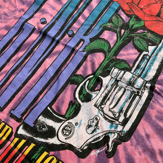 GNR - Use Your Illusion Pistol - Tie Dye Pink T-Shirt Guns N' Roses