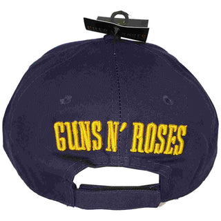 GNR - Yellow Classic Bullet - Navy Baseball Cap Guns N' Roses