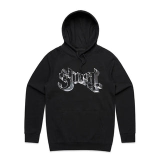 Ghost - Chrome Logo - Black Hoodie Ghost