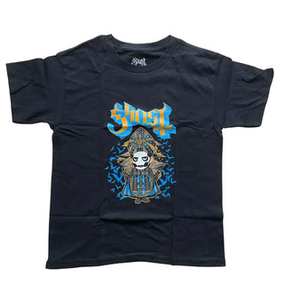 Ghost - Cutie Vitruvian Kids Black T-shirt Ghost