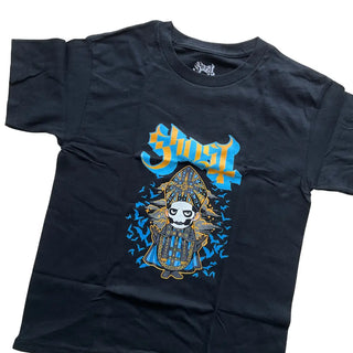 Ghost - Cutie Vitruvian Kids Black T-shirt Ghost