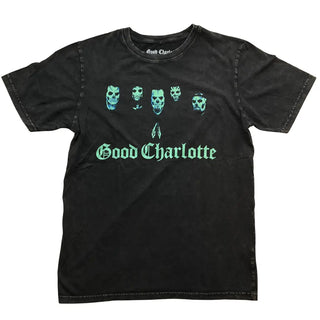 Good Charlotte - Generation Rx Skulls - Stone Wash Black T-Shirt Good Charlotte