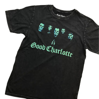 Good Charlotte - Generation Rx Skulls - Stone Wash Black T-Shirt Good Charlotte