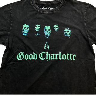 Good Charlotte - Generation Rx Skulls - Stone Wash Black T-Shirt Good Charlotte