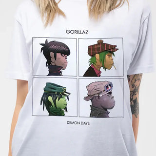 Gorrilaz - Demon Days - White Tshirt MGK