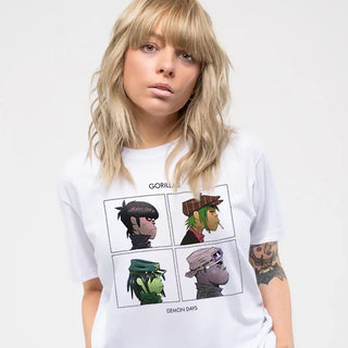 Gorrilaz - Demon Days - White Tshirt MGK