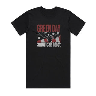 Green Day - American Idiot - Tall Black T-shirt Green Day