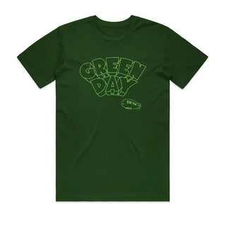 Green Day - Bad Year - Forest Green T-shirt Green Day