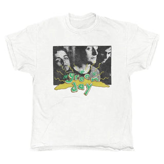 Green Day - Photo - White Vintage T-shirt Green Day