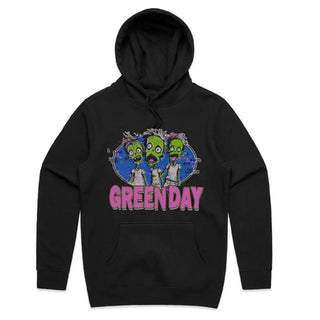 Green Day - Zombies - Black Hoodie Green Day