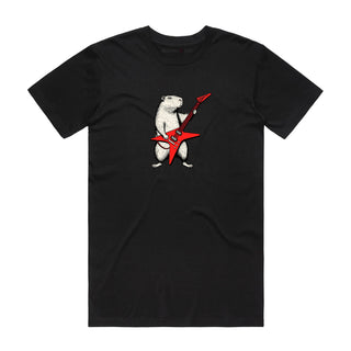 Guitar Capy - Music T-Shirt - Black Backyard Tees