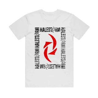 Halestorm - Text Frame - White T-shirt Halestorm