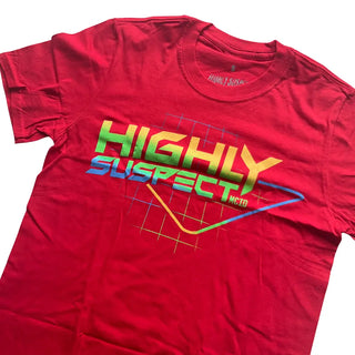 Highly Suspect - Gradient Type Red T-Shirt Highly Suspect