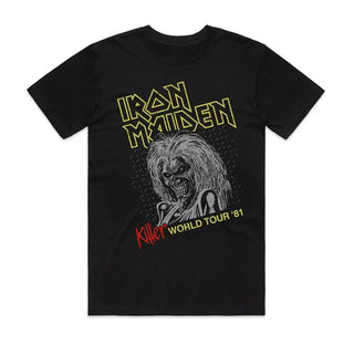 Iron Maiden - Killer World Tour 81 - Black T-shirt Iron Maiden