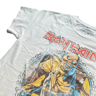 Iron Maiden - Piece of Mind Tour 83 - White Vintage T-shirt Iron Maiden