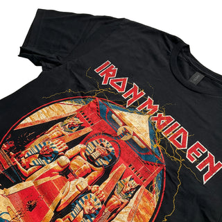 Iron Maiden - Powerslave Lightning Circle - Black T-Shirt (FINAL RUN) Iron Maiden