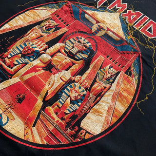 Iron Maiden - Powerslave Lightning Circle - Black T-Shirt (FINAL RUN) Iron Maiden