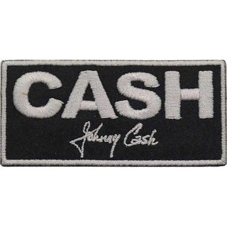 Johnny Cash Patch - Block (Iron On) Johnny Cash