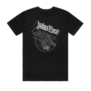 Judas Priest - SFV Lineart - Black T-shirt Judas Priest
