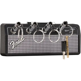 Key Ring Holder For Wall - Jack Rack (Guitar Amp)+ 4x Jack Key Rings Twisted Thread