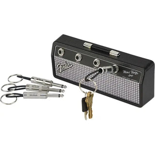 Key Ring Holder For Wall - Jack Rack (Guitar Amp)+ 4x Jack Key Rings Twisted Thread
