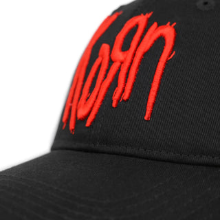 Korn - Red Logo - Black Baseball Cap