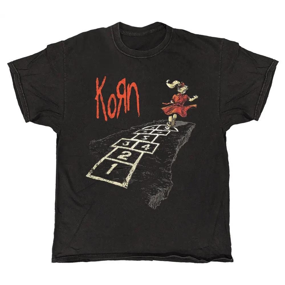 Official Korn - Follow The Leader Graphic - Black Vintage T-shirt