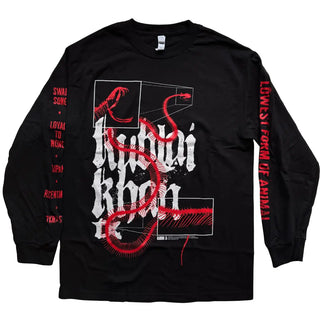 Kublai Khan - Lowest Form of Animal - Black Long Sleeve Kublai Khan TX