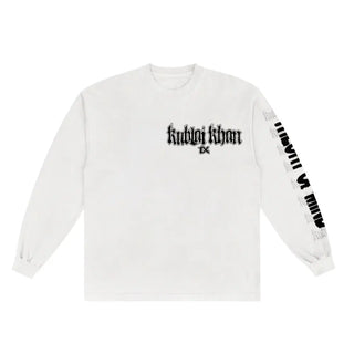 Kublai Khan - Monkey See Monkey Do - White Long Sleeve (w/Back) Kublai Khan TX