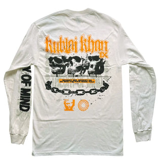 Kublai Khan - Monkey See Monkey Do - White Long Sleeve (w/Back) Kublai Khan TX