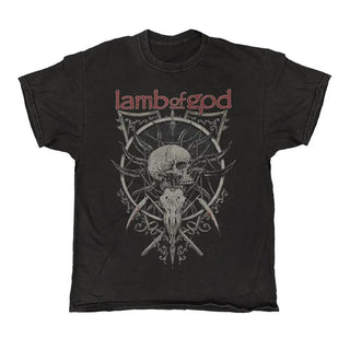 Lamb of God - Skull Kopia - Black Vintage T-shirt Lamb of God