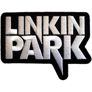 Linkin Park Patch - White Logo (Iron On) Linkin Park