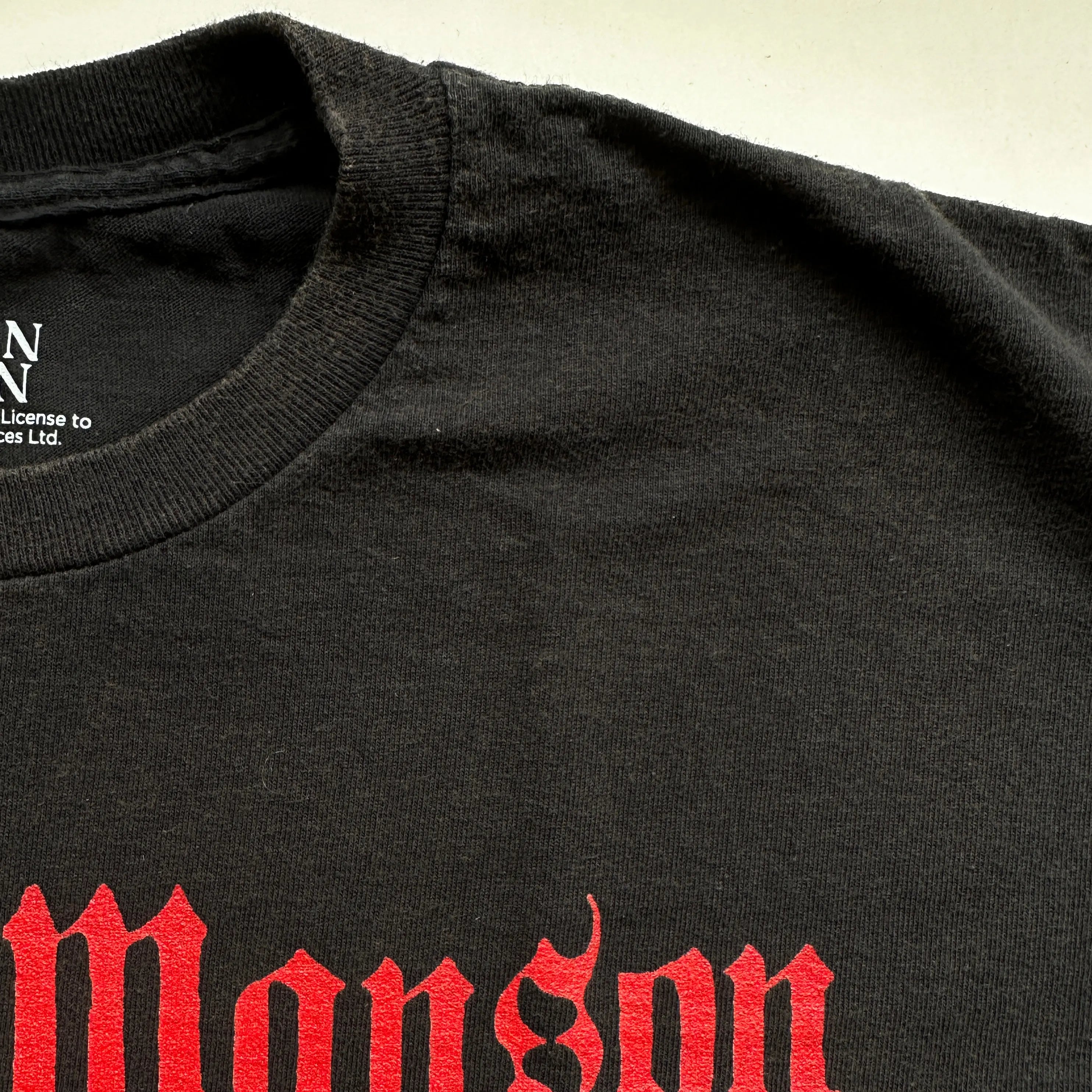 Official Marilyn Manson - Hollywood - Vintage Black T-Shirt