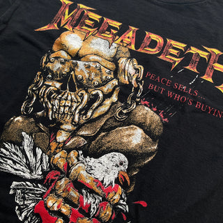 Megadeth - Peace Sells - Black Vintage T-shirt Megadeth