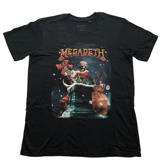 Official Megadeth - Santa Vic - Black T-Shirt | Twisted NZ