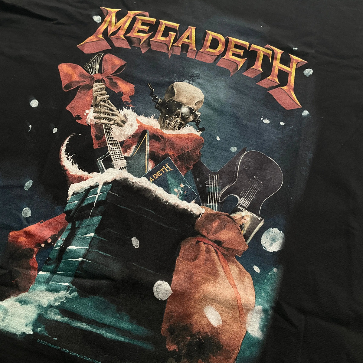 MEGADETH CROSS SWORDS VIC Tシャツ Official Megadeth - Santa Vic - Black T-Shirt | Twisted NZ
