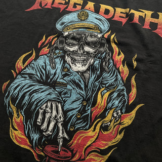 Megadeth - Vic Flames - Black Vintage T-shirt Megadeth