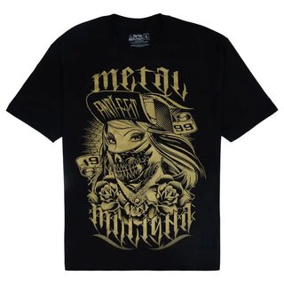 Metal Mulisha Skullcheif (Gold) Black T-Shirt Metal Mulisha