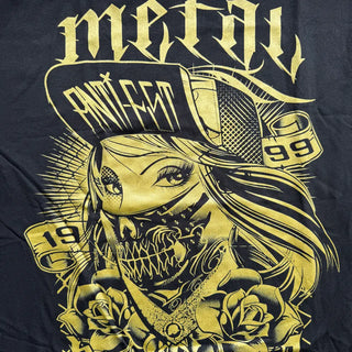 Metal Mulisha Skullcheif (Gold) Black T-Shirt Metal Mulisha